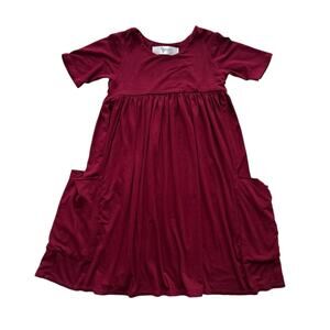 Remie Girl Red Pocket Day Dress Size 6